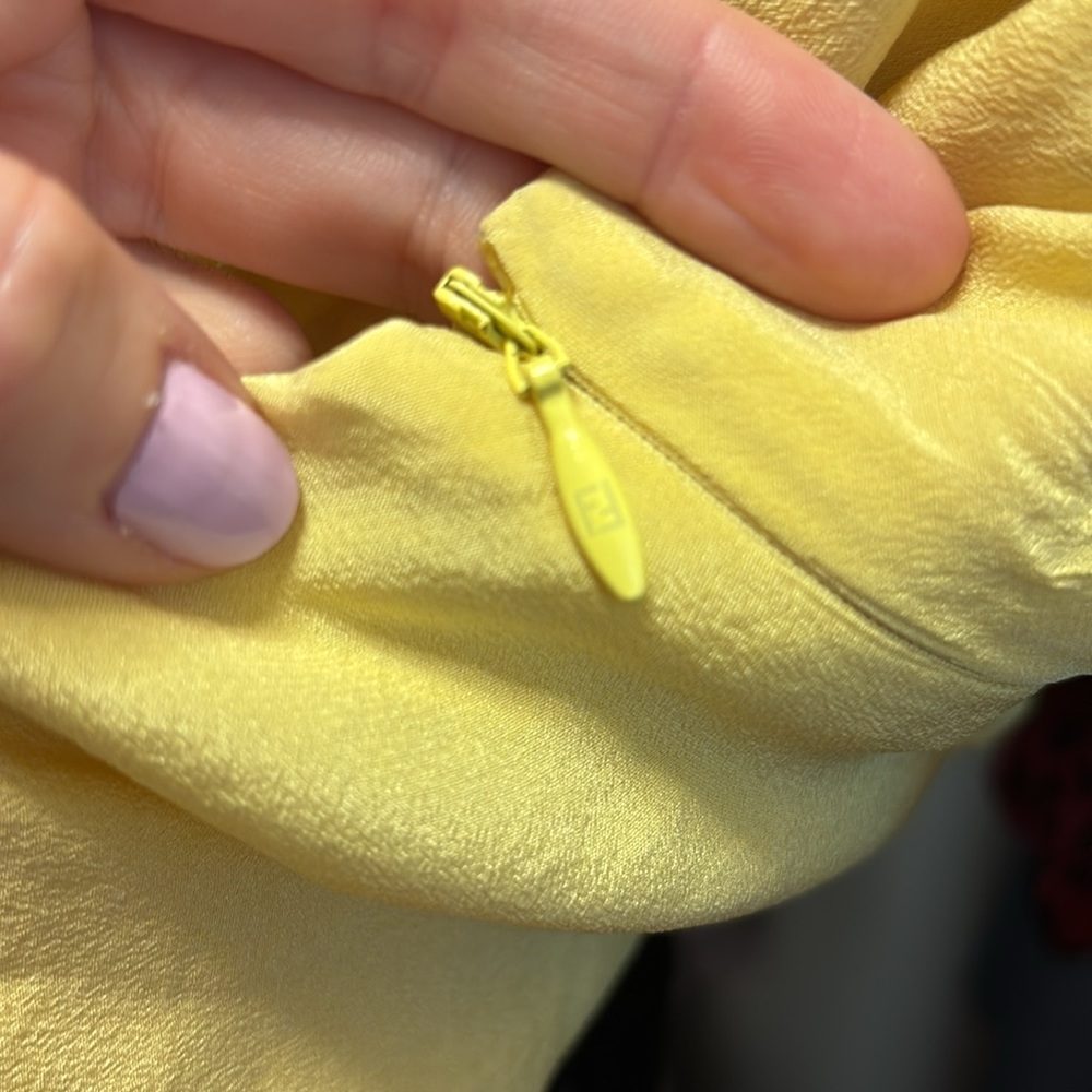 Fendi Yellow Ruffle Top - Picture 8 of 10